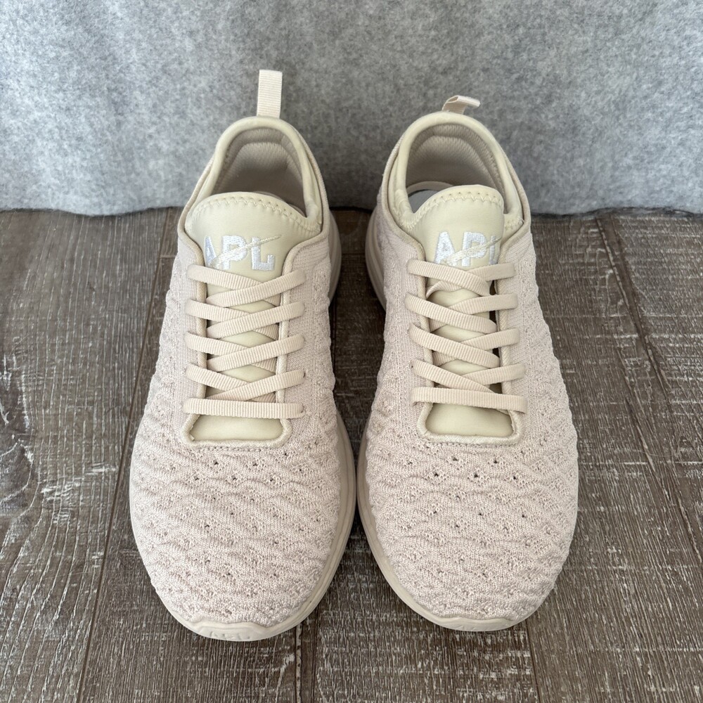APL Techloom Phantom Women’s Size 9 Beige Lace Up Athletic Gym Sneakers